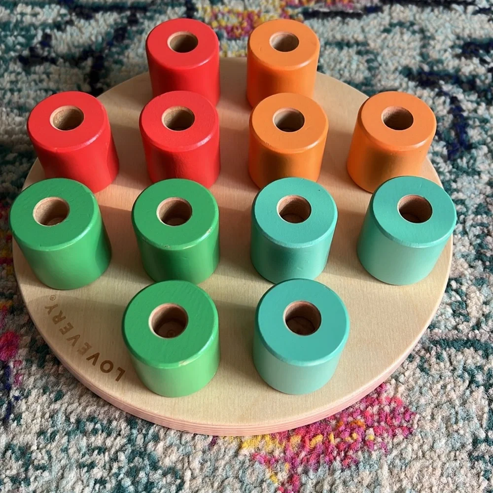 Lovevery Wooden Stacking Pegboard